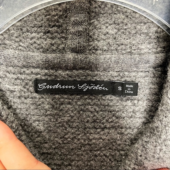 Gudrun Sjödén Felted 100% Wool Long Collar Jacket Coat Lagenlook - Picture 9 of 12